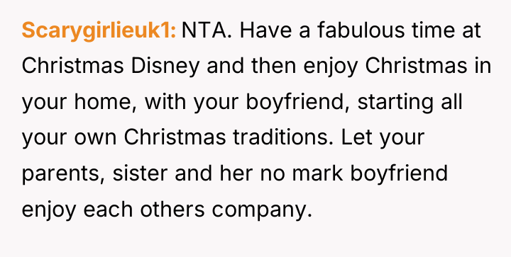 Scarygirlieuk1 NTA. Have a fabulous time at Christmas Disney and...