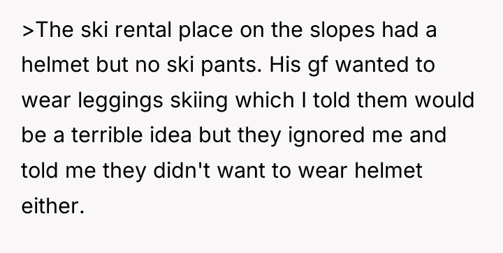 >The ski rental place on the slopes had a helmet...