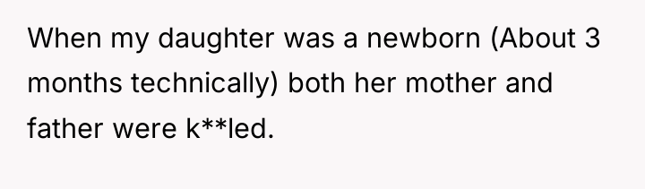 When my daughter was a newborn (About 3 months technically)...