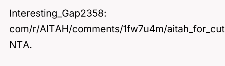 Interesting_Gap2358 com/r/AITAH/comments/1fw7u4m/aitah_for_cutting_off_contact_with_my_parents/): NTA.