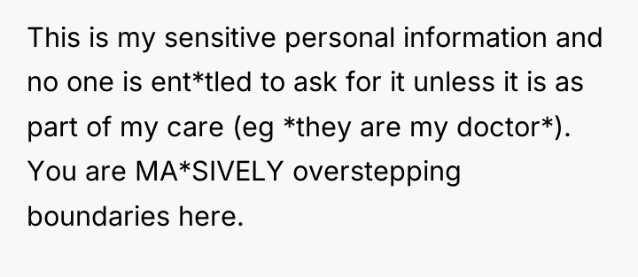 This is my sensitive personal information and no one is...