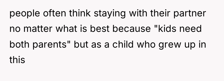 people often think staying with their partner no matter what...