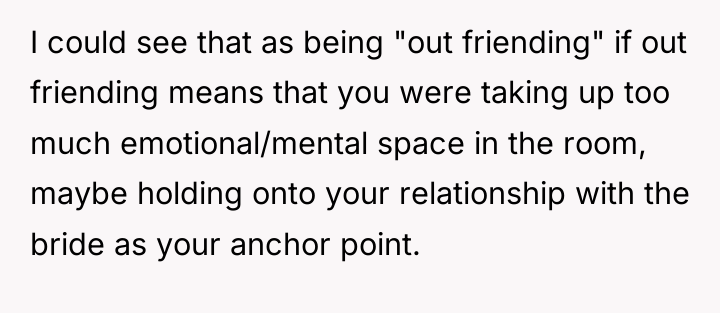 I could see that as being "out friending" if out...