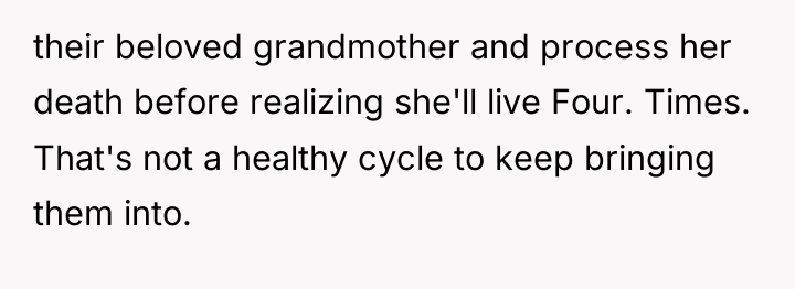 their beloved grandmother and process her death before realizing she'll...