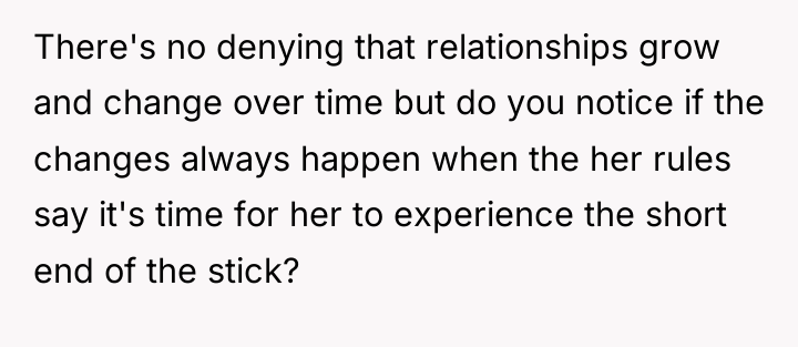 There's no denying that relationships grow and change over time...