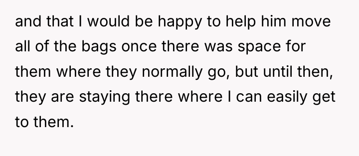 and that I would be happy to help him move...