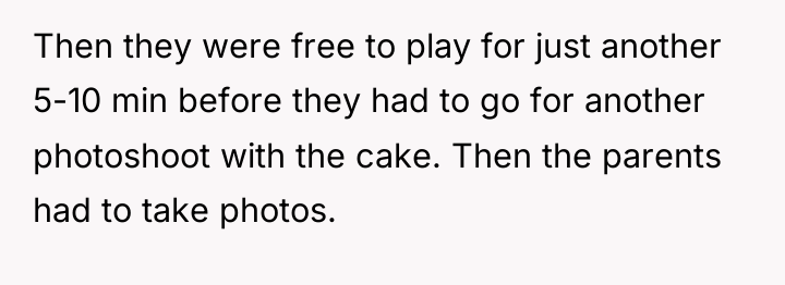 Then they were free to play for just another 5-10...