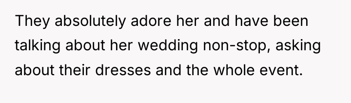 They absolutely adore her and have been talking about her...
