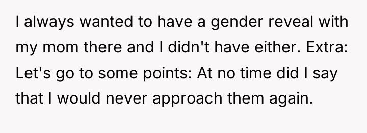 I always wanted to have a gender reveal with my...