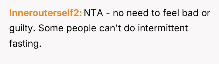 Innerouterself2 NTA - no need to feel bad or guilty....