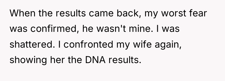 When the results came back, my worst fear was confirmed,...