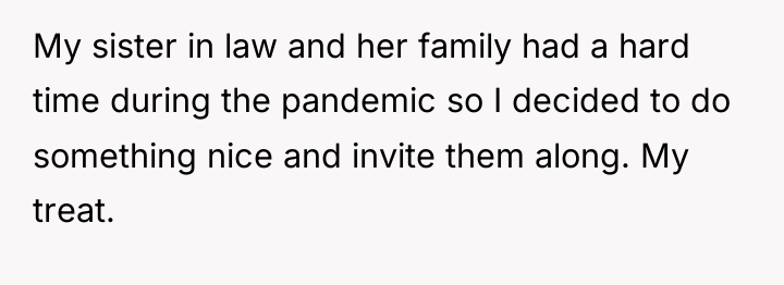 My sister in law and her family had a hard...
