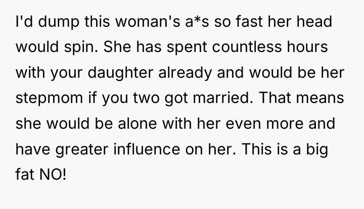I'd dump this woman's a*s so fast her head would...
