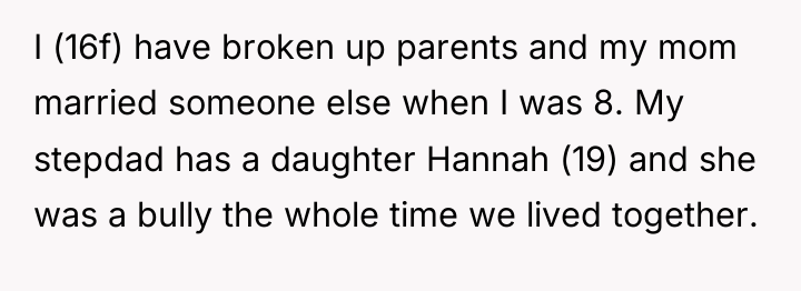 I (16f) have broken up parents and my mom married...
