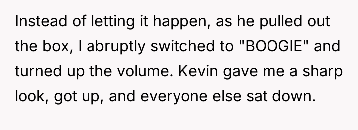 Instead of letting it happen, as he pulled out the...