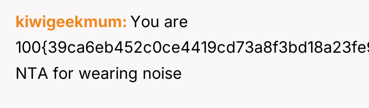 kiwigeekmum You are 100{39ca6eb452c0ce4419cd73a8f3bd18a23fe95ab4febb092bc2ab1b542eeea82f} NTA for wearing noise