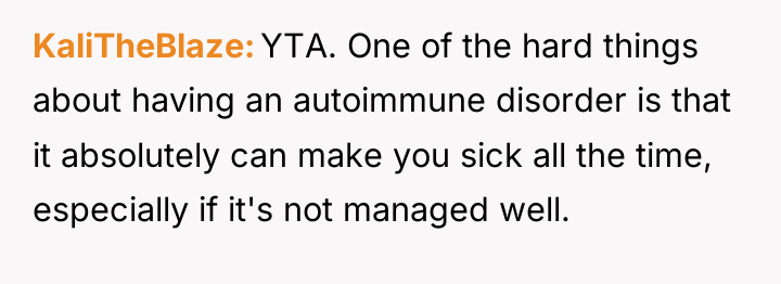 KaliTheBlaze YTA. One of the hard things about having an...