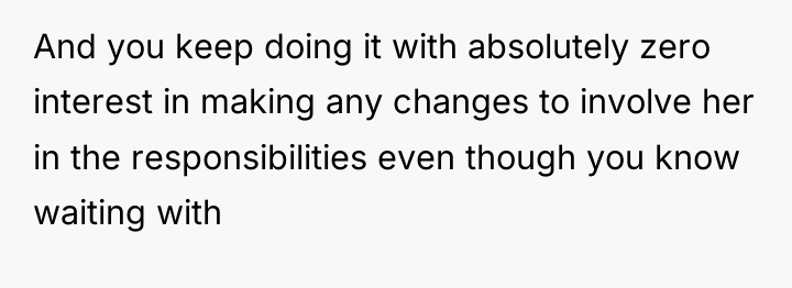 And you keep doing it with absolutely zero interest in...