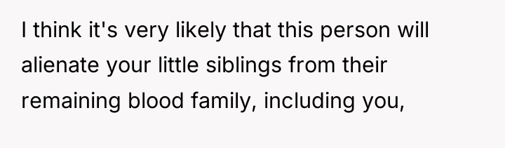 I think it's very likely that this person will alienate...