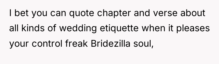 I bet you can quote chapter and verse about all...