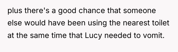 plus there's a good chance that someone else would have...