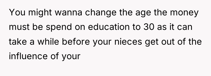 You might wanna change the age the money must be...