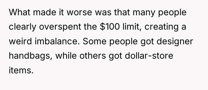 What made it worse was that many people clearly overspent...