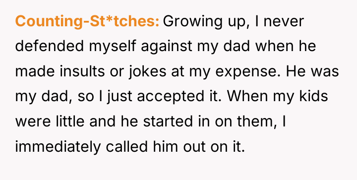 Counting-St*tches Growing up, I never defended myself against my dad...