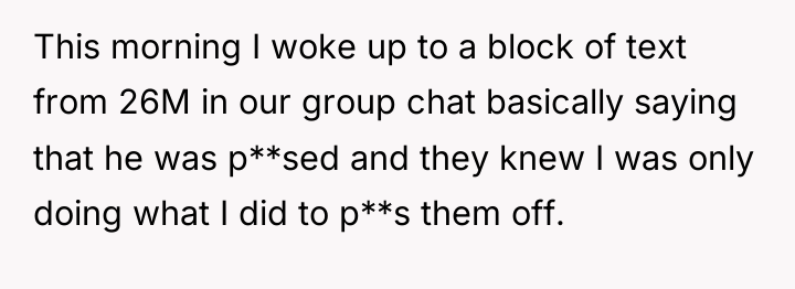 This morning I woke up to a block of text...