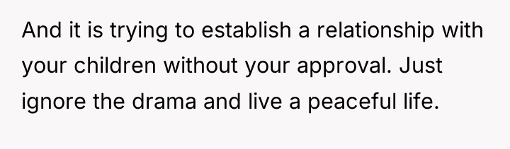 And it is trying to establish a relationship with your...