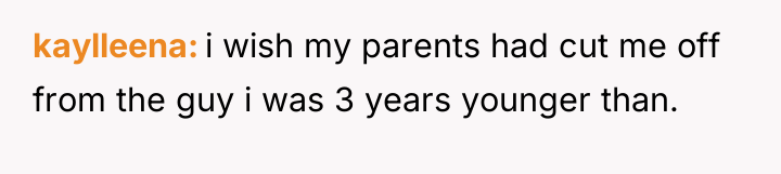 kaylleena i wish my parents had cut me off from...