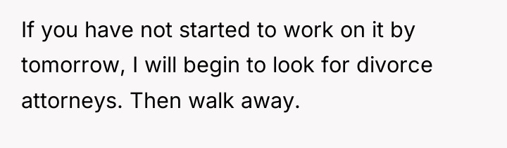 If you have not started to work on it by...