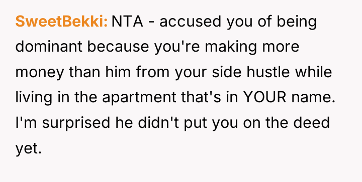 SweetBekki NTA - accused you of being dominant because you're...
