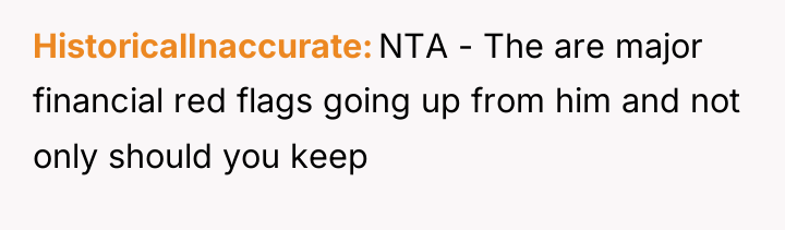 HistoricalInaccurate NTA - The are major financial red flags going...