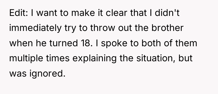 Edit: I want to make it clear that I didn't...