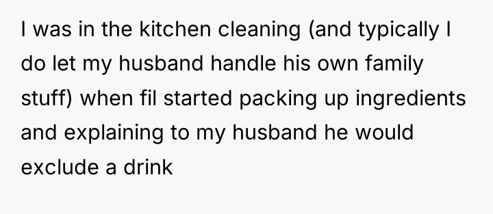 I was in the kitchen cleaning (and typically I do...