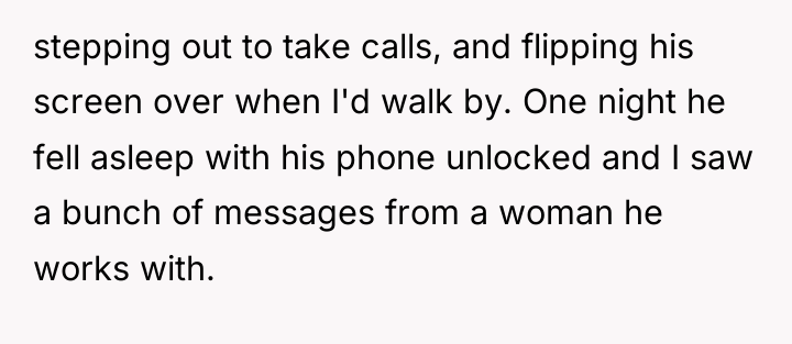 stepping out to take calls, and flipping his screen over...