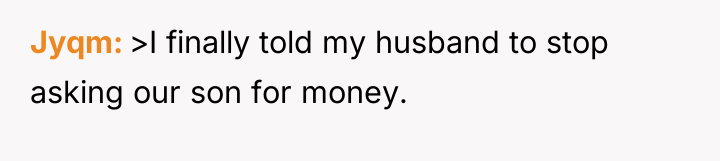 Jyqm >I finally told my husband to stop asking our...