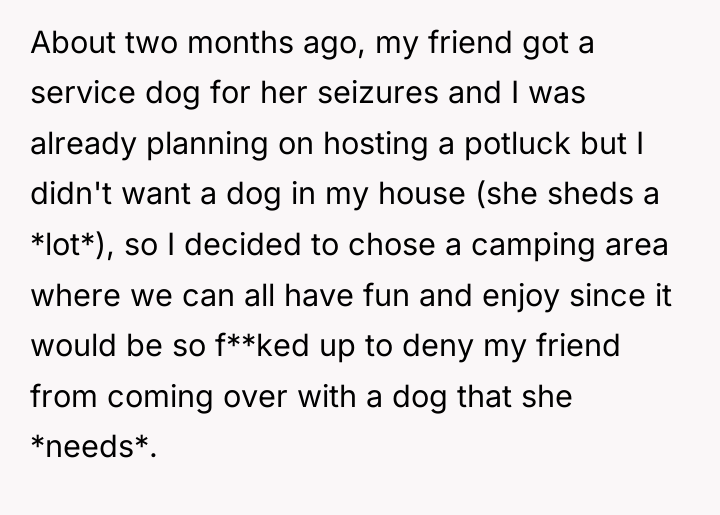 About two months ago, my friend got a service dog...