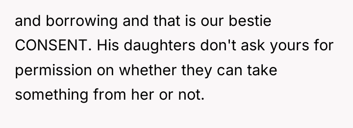 and borrowing and that is our bestie CONSENT. His daughters...