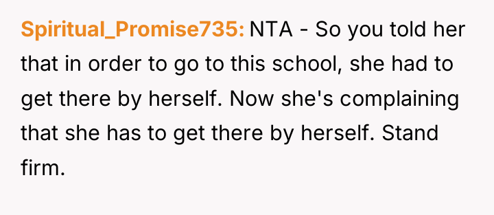Spiritual_Promise735 NTA - So you told her that in order...
