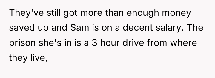 They've still got more than enough money saved up and...