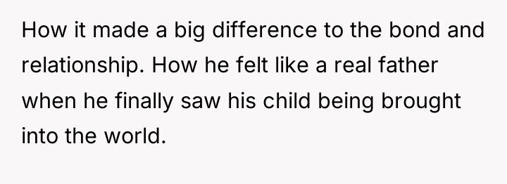 How it made a big difference to the bond and...