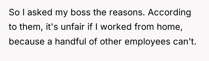 So I asked my boss the reasons. According to them,...