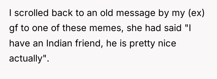I scrolled back to an old message by my (ex)...