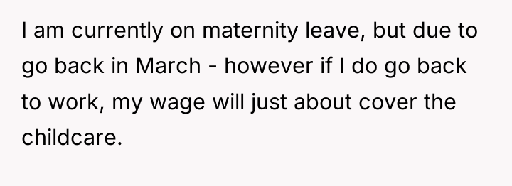 I am currently on maternity leave, but due to go...