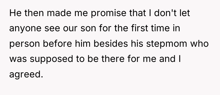He then made me promise that I don't let anyone...