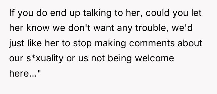 If you do end up talking to her, could you...