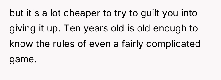 but it's a lot cheaper to try to guilt you...