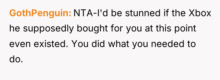 GothPenguin NTA-I'd be stunned if the Xbox he supposedly bought...